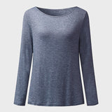 Casual Womens T-shirts Autumn Plain Shirt