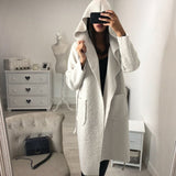 Fashion Autumn Women Hooded Long