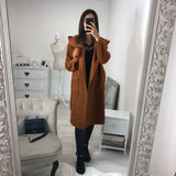 Fashion Autumn Women Hooded Long