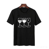 New Fashion Women T Shirt Goblet Printed Short