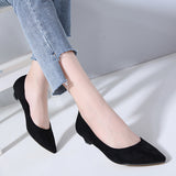 2019 New Suede Party Low Heels