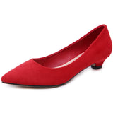 2019 New Suede Party Low Heels